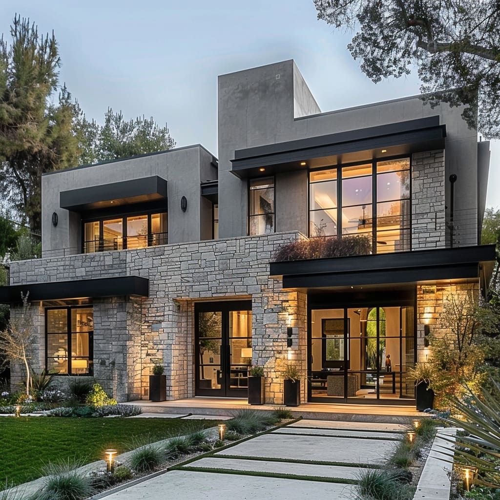Luxury custom home interior